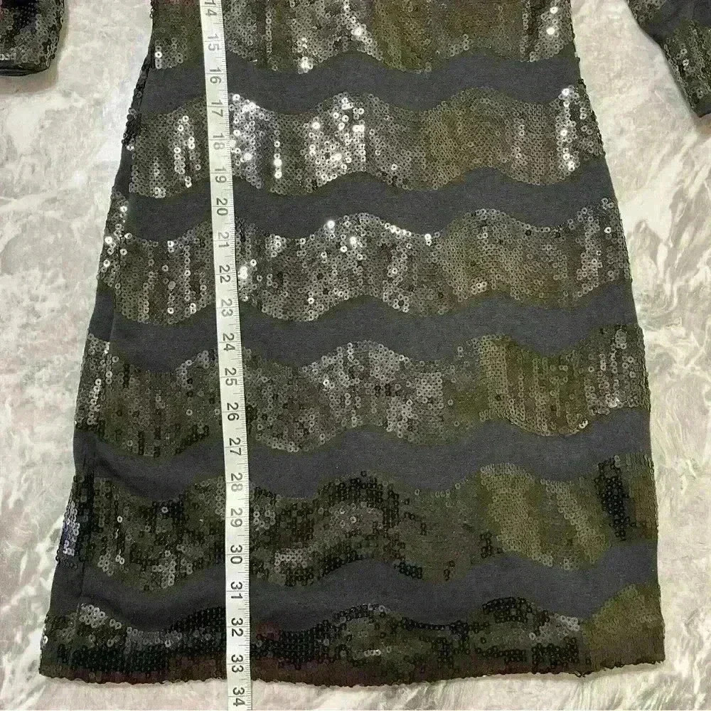 As U Wish Dress Womens Small Black Mini 3/4 Sleeves Party Cocktail Night Out - Picture 3 of 10